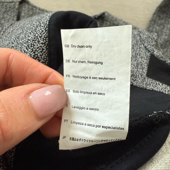 Maison Scotch Women's Blazer Jacket Full Zip Cotton Wool Blend Gray Black - Picture 6 of 8